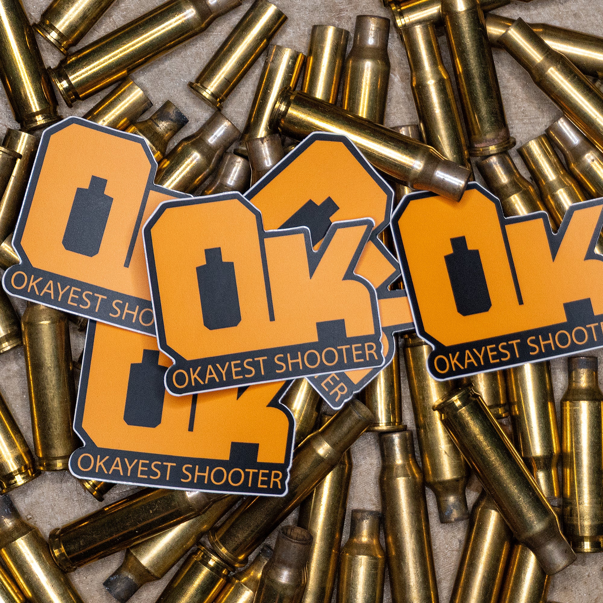 "OK" Okayest Shooter Sticker