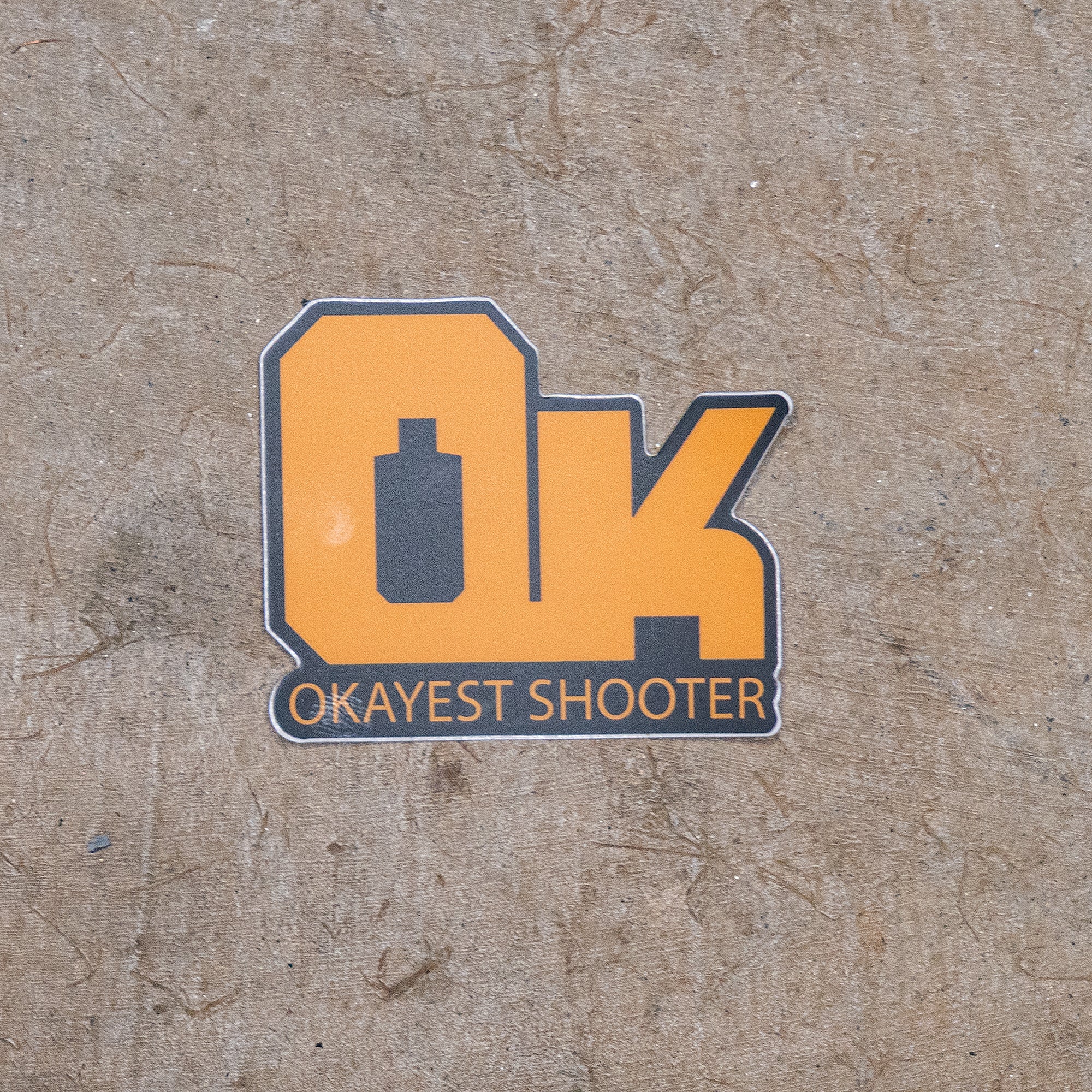 "OK" Okayest Shooter Sticker